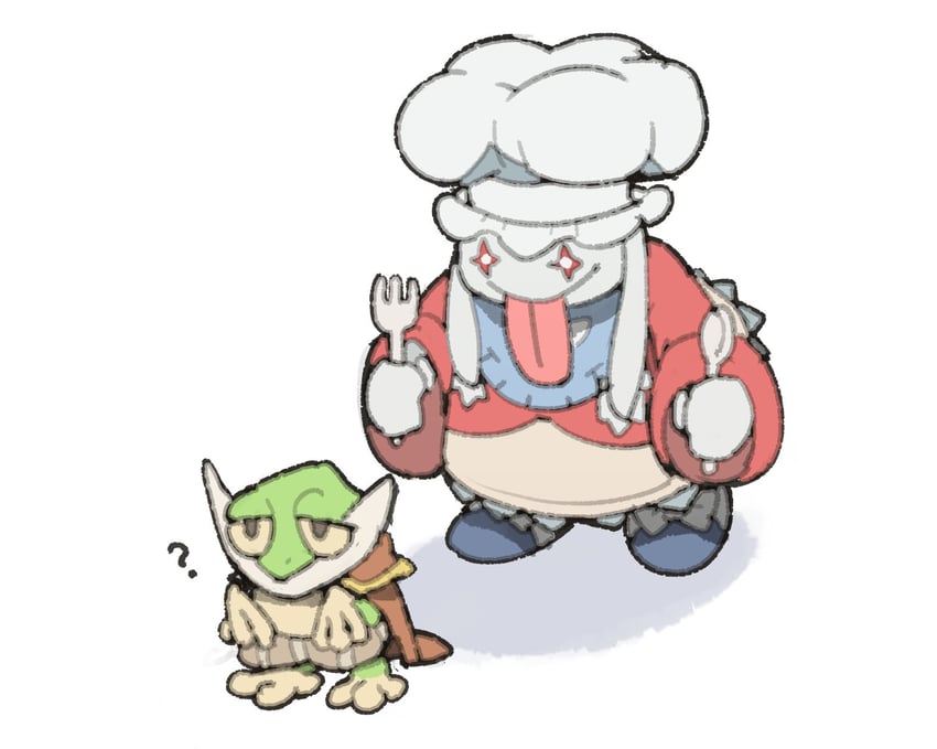 quina quen and cid fabool ix (final fantasy and 1 more) drawn by temmie_chang
