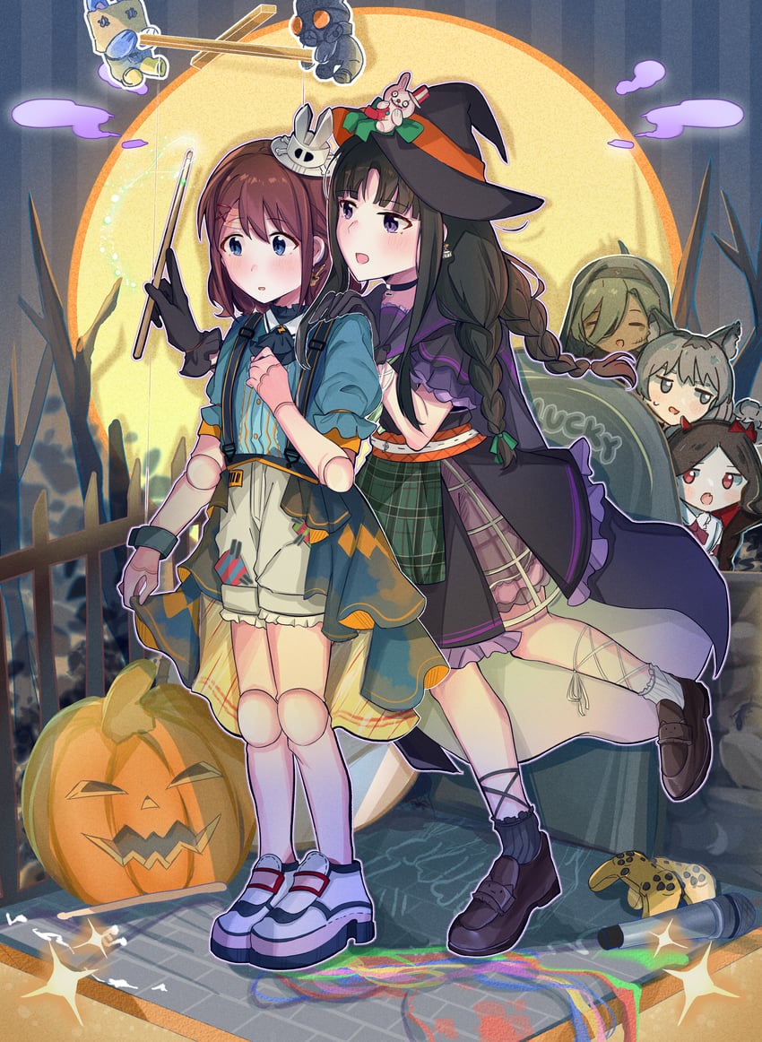 iseri nina, kawaragi momoka, awa subaru, ebizuka tomo, and rupa (girls band cry) drawn by narin70
