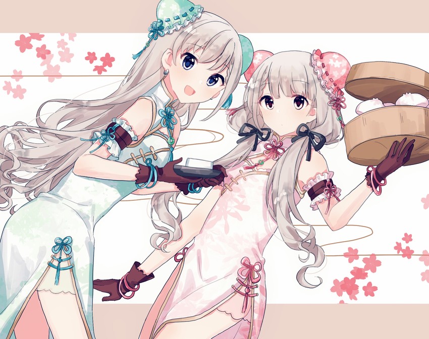 hisakawa hayate and hisakawa nagi (idolmaster and 2 more) drawn by migolu