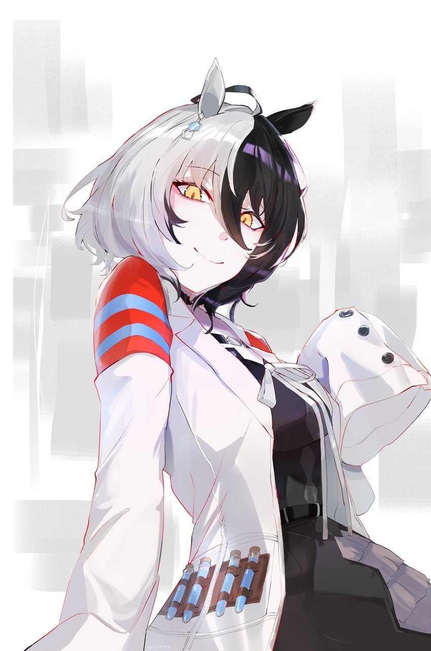 agnes tachyon and shiori novella (hololive and 2 more) drawn by kurochanai