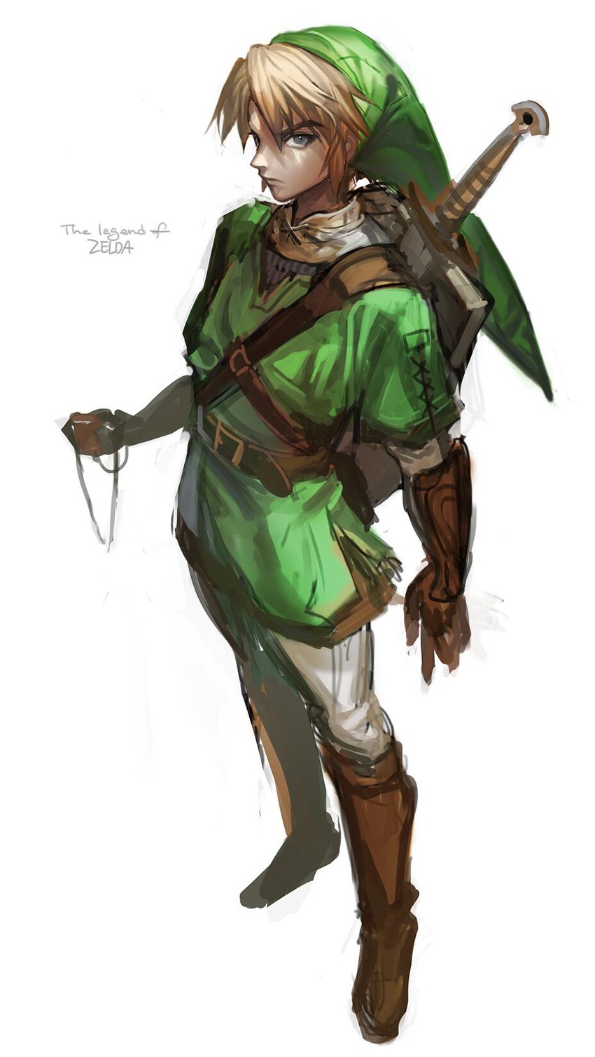 link (the legend of zelda and 1 more) drawn by charcoalo