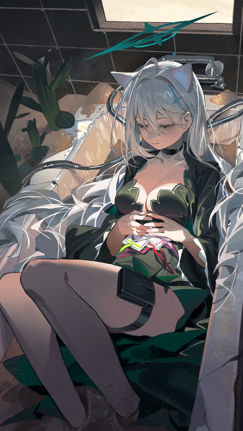 shiroko and shiroko terror (blue archive) drawn by omurice_(304975636)