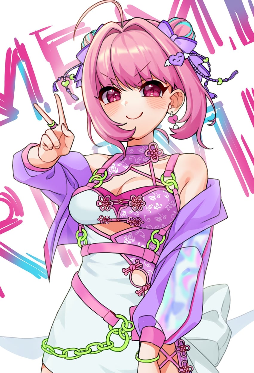 yumemi riamu (idolmaster and 2 more) drawn by ropon_(ropon)