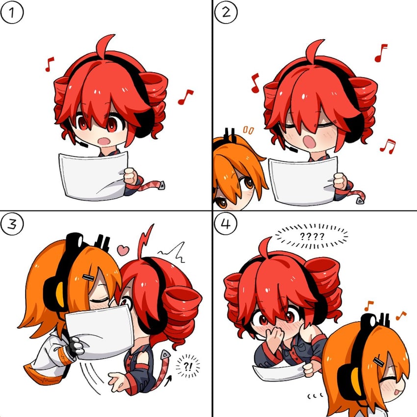 kasane teto and adachi rei (utau and 1 more) drawn by yi_xing_luren