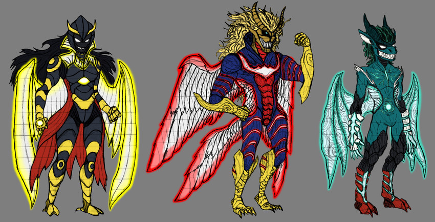 midoriya izuku, all might, yagi toshinori, and shimura nana (boku no hero academia and 1 more) drawn by lieutenant-america