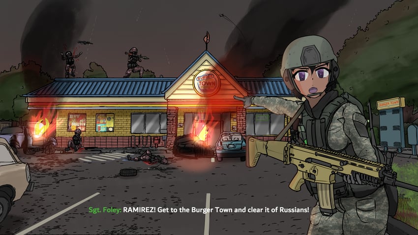 sgt foley (call of duty and 1 more) drawn by ivorystate