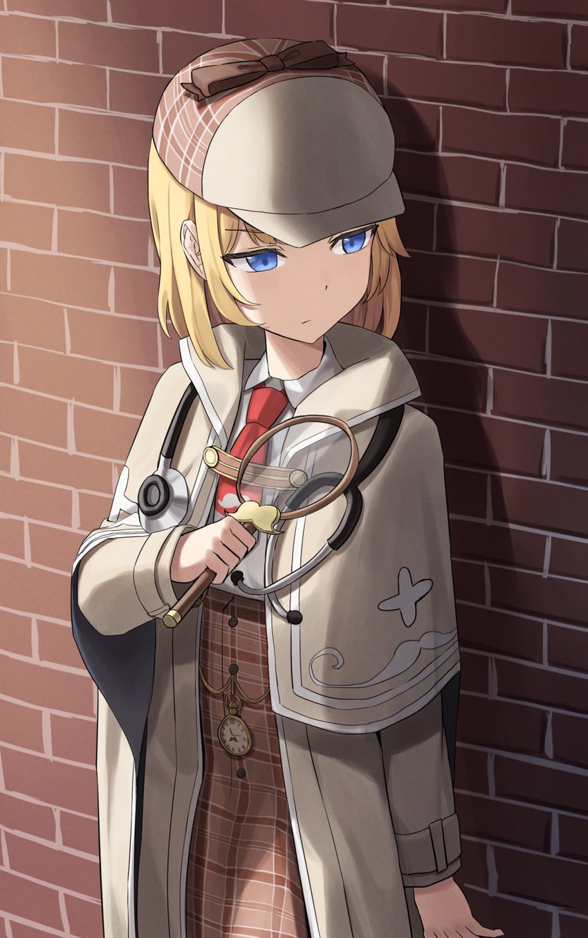 watson amelia (hololive and 1 more) drawn by vakuuberi