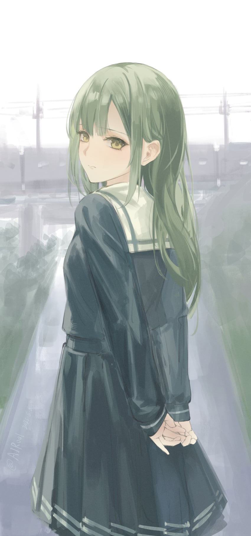 wakaba mutsumi (bang dream! and 1 more) drawn by airool