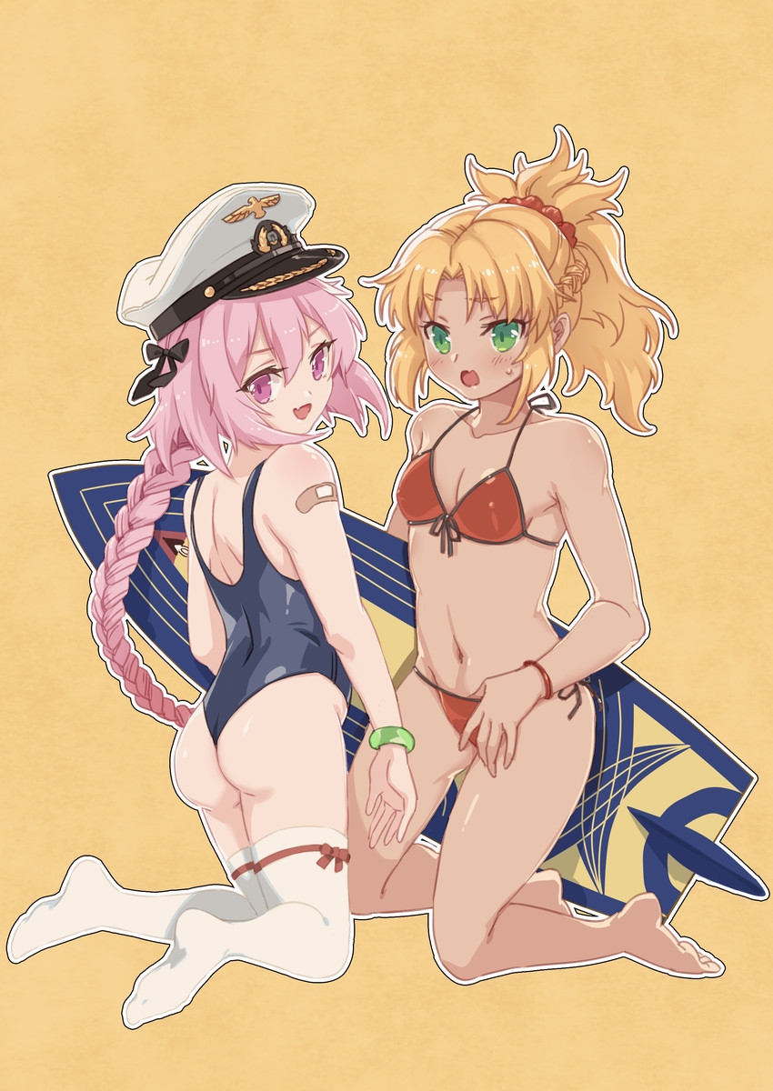 astolfo and mordred (fate and 2 more) drawn by yu_deng