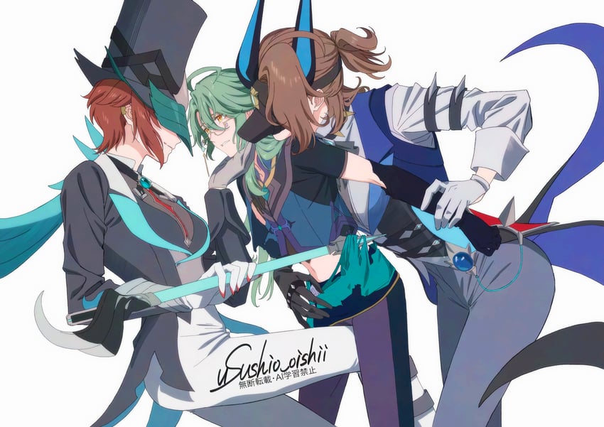 baizhu (genshin impact) drawn by usushio_oishii