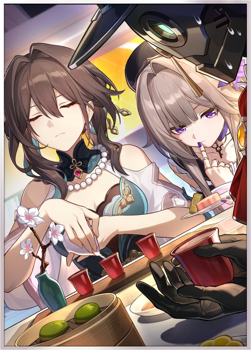 herta, ruan mei, and screwllum (honkai and 1 more)