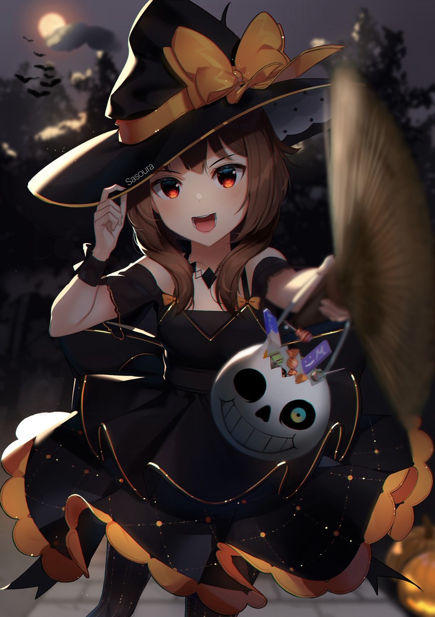 megumin and sans (kono subarashii sekai ni shukufuku wo! and 1 more) drawn by sasoura