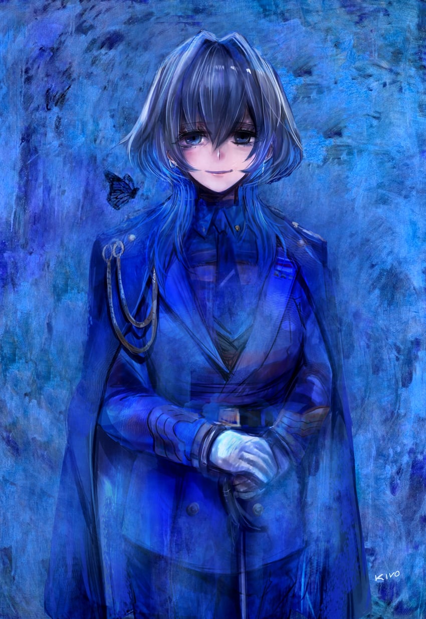 ouro kronii (hololive and 2 more) drawn by kivo