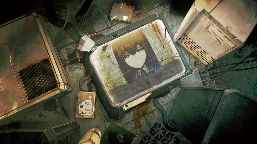 makise kurisu (steins;gate and 1 more) drawn by huke