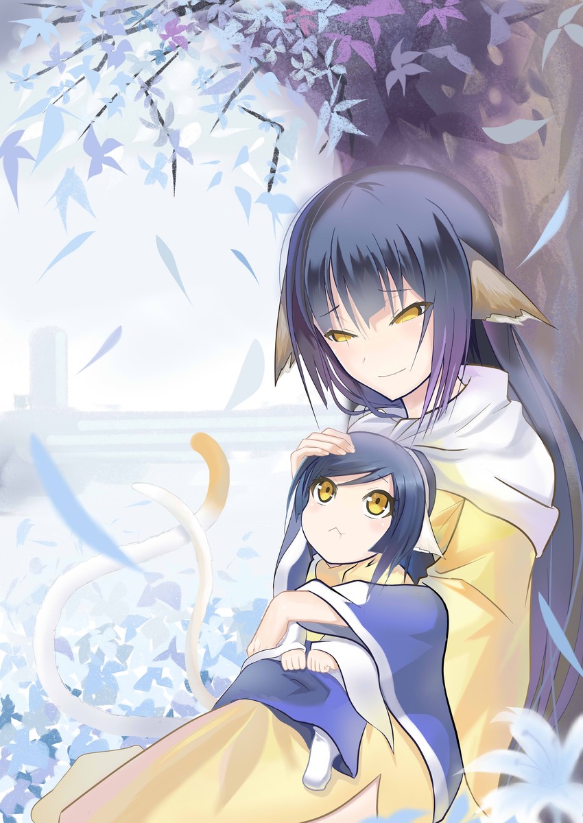 kuon and yuzuha (utawarerumono and 2 more) drawn by crazy_rin