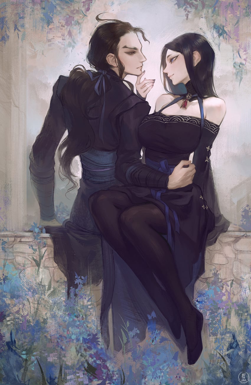 pandora acherona and rhadamanthys (original) drawn by nat_the_lich