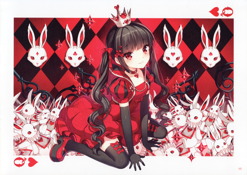 queen of hearts (alice's adventures in wonderland) drawn by nardack