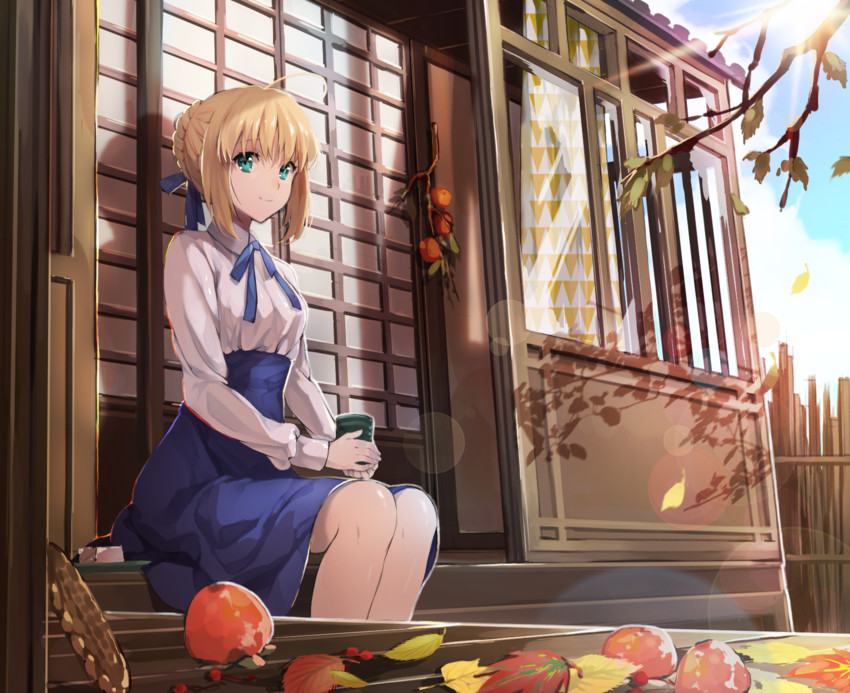 artoria pendragon and saber (fate and 1 more) drawn by ice_(ice_aptx)