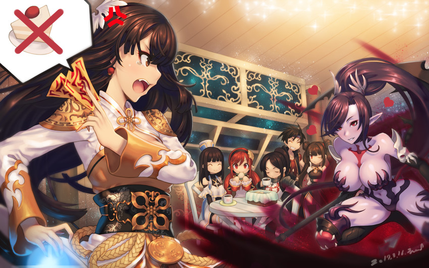 female mage, female fighter, female priest, male fighter, elementalist, and 7 more (dungeon and fighter) drawn by ecell