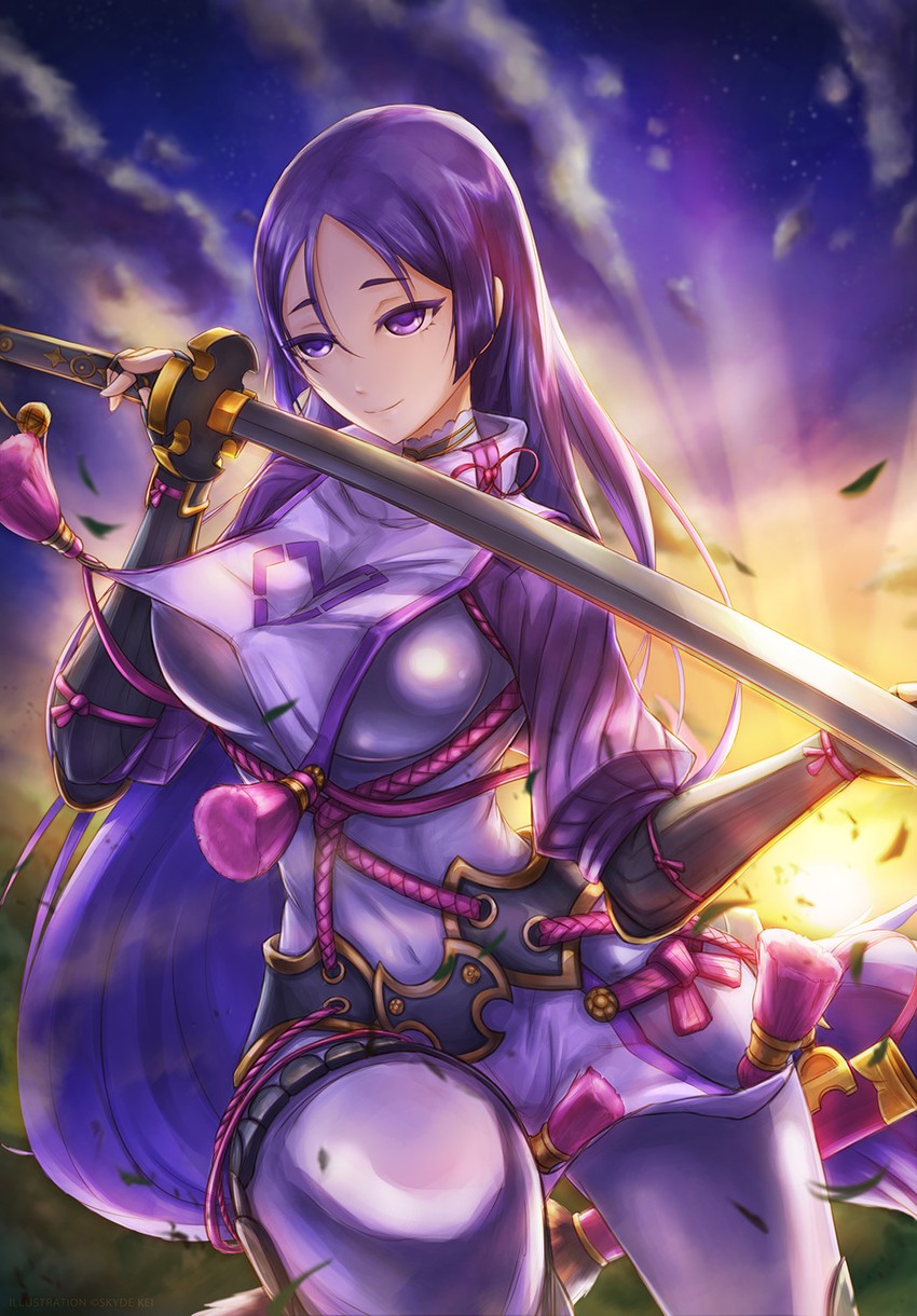 minamoto no raikou (fate and 1 more) drawn by skyde_kei