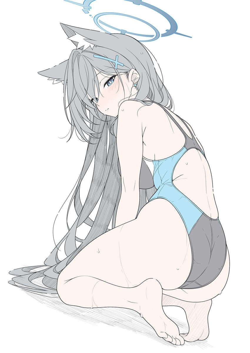 shiroko and shiroko terror (blue archive) drawn by t1kosewad