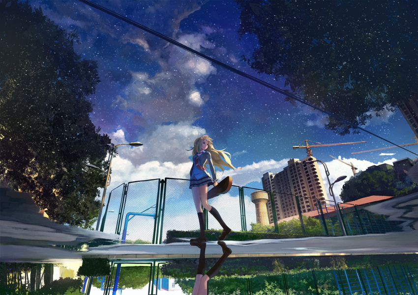 miyazono kawori (shigatsu wa kimi no uso) drawn by xiaoyin_li