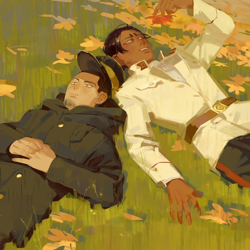 tsukishima hajime and koito otonoshin (golden kamuy) drawn by chengongzi123