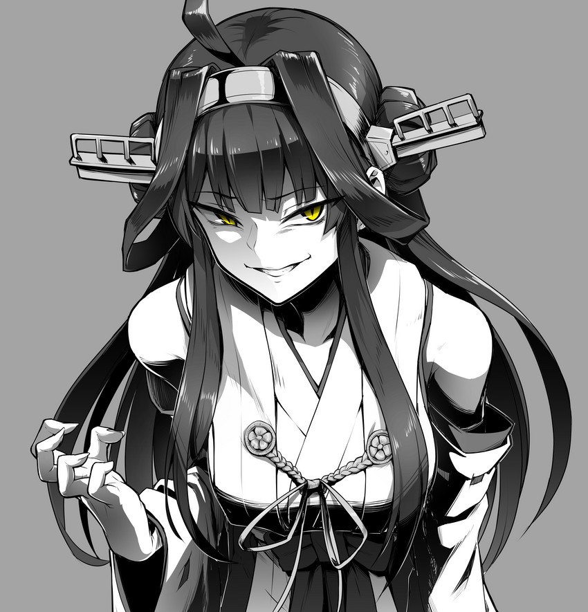 kongou and kongou kai ni (kantai collection) drawn by ebiblue