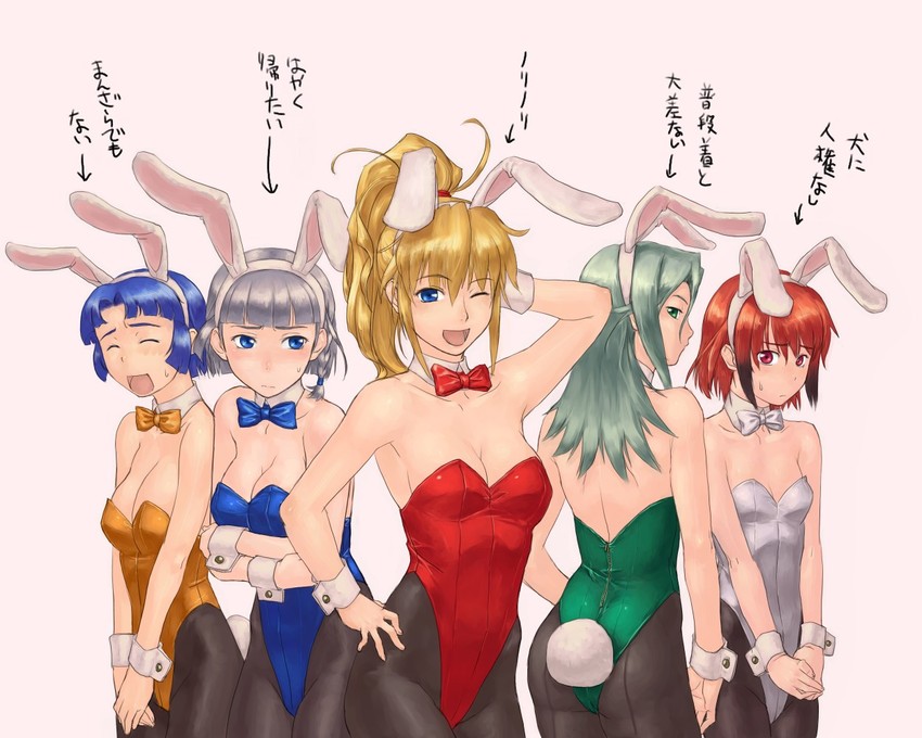 seolla schweizer, excellen browning, kusuha mizuha, lamia loveless, and ibis douglas (super robot wars)