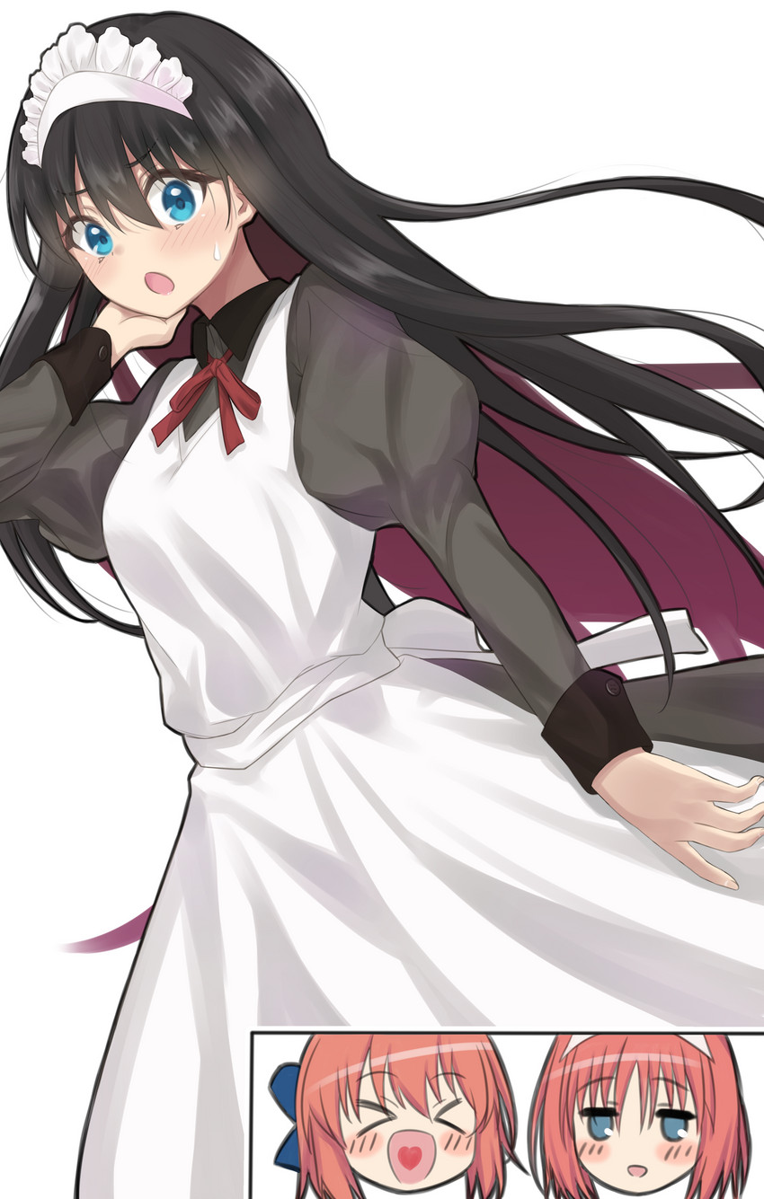 tohno akiha, kohaku, and hisui (tsukihime) drawn by puchitoro2