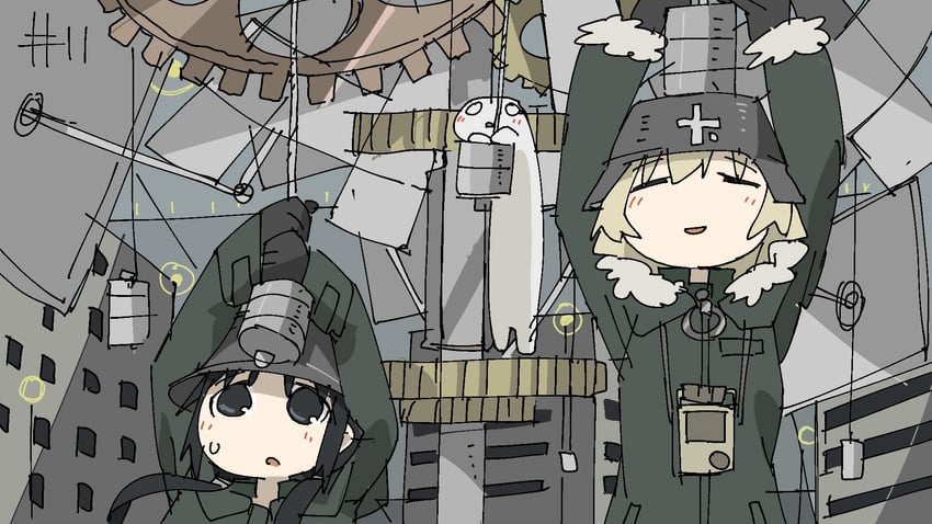 chito, yuuri, and nuko (shoujo shuumatsu ryokou) drawn by tsukumizu_yuu