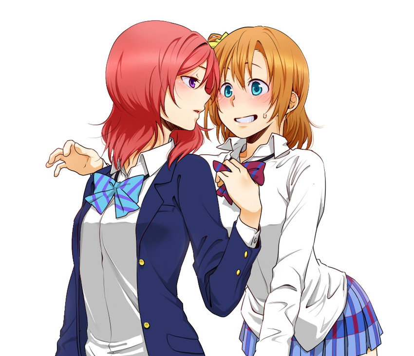 nishikino maki and kosaka honoka (love live! and 1 more) drawn by miso-ha_(ukyuu)