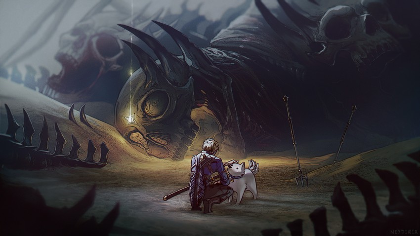 wolf, wither, pewdiepie, and sven (minecraft) drawn by neytirix