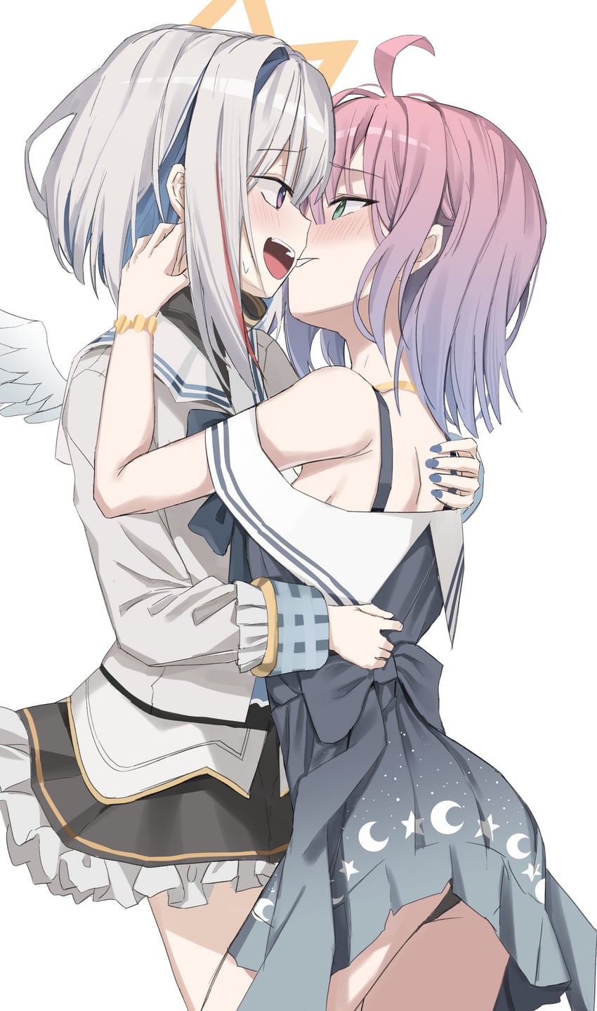 amane kanata and himemori luna (hololive) drawn by scarlet_(wv0102)