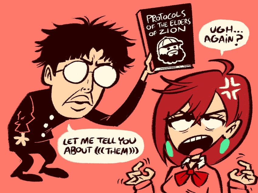 ayase momo, takakura ken, chudjak, and joshua tomar (dandadan and 2 more) drawn by atomiksaico