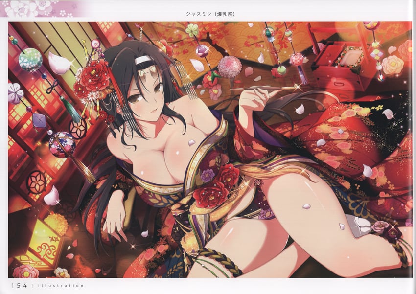 jasmine (senran kagura and 2 more) drawn by yaegashi_nan