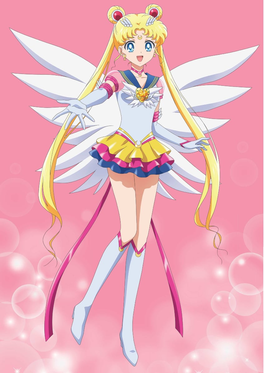 tsukino usagi, sailor moon, and eternal sailor moon (bishoujo senshi sailor moon and 2 more) drawn by takahashi_akira