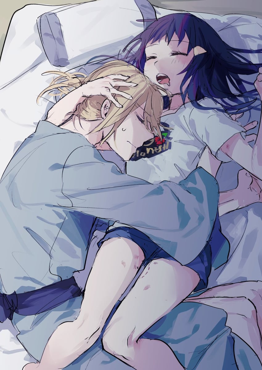 akari and volo (pokemon and 1 more) drawn by moegi0926