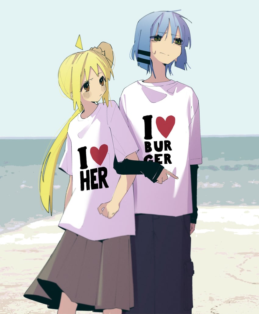 ijichi nijika and yamada ryo (bocchi the rock!) drawn by machuuu68
