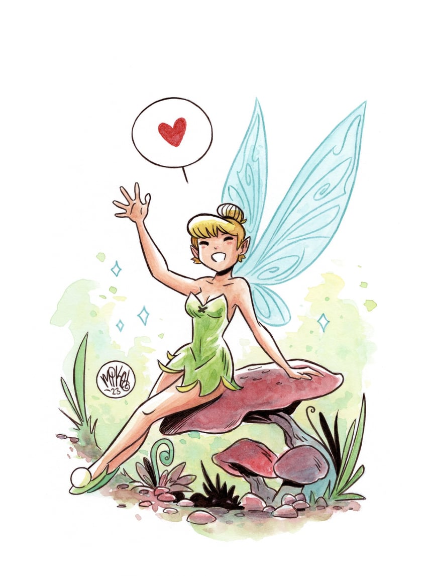 tinker bell (walt disney's peter pan) drawn by mikemaihack