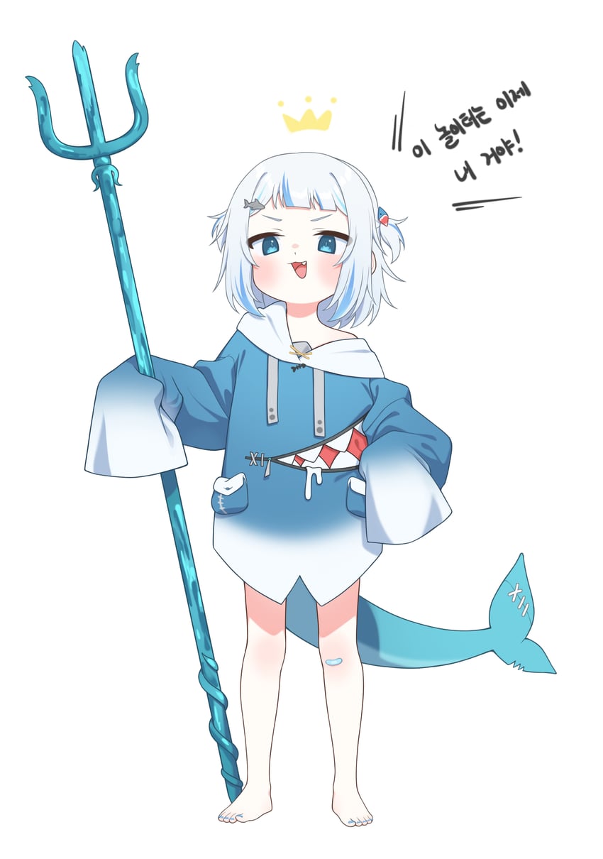 gawr gura (hololive and 1 more) drawn by ugaaaa1