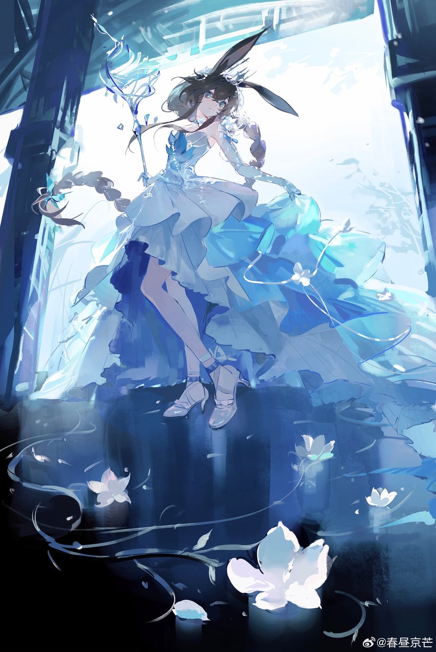 amiya (arknights and 1 more) drawn by chunzhou_jingmang