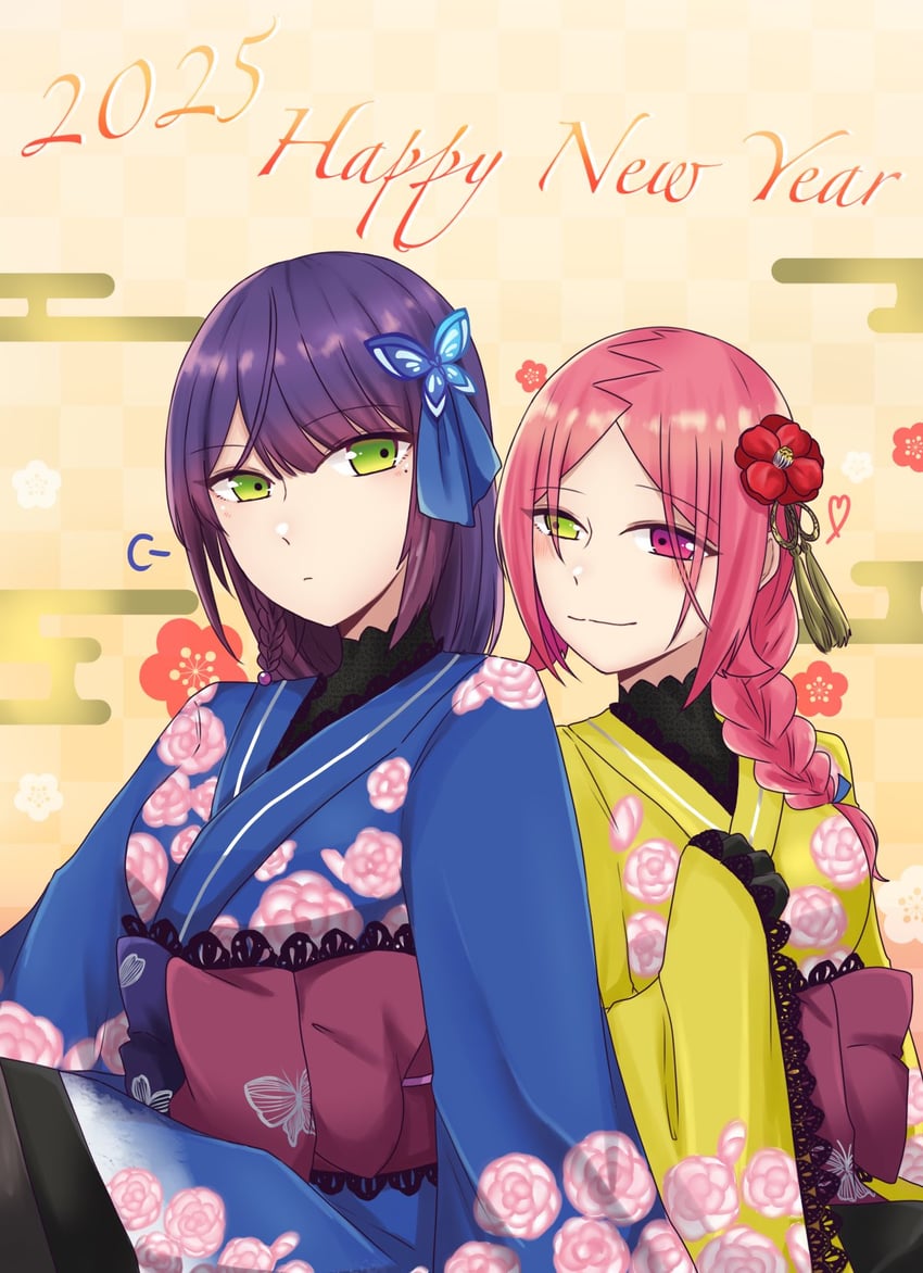funada kiito and shiba tomoshibi (assault lily) drawn by nigari_(ngari_0115)