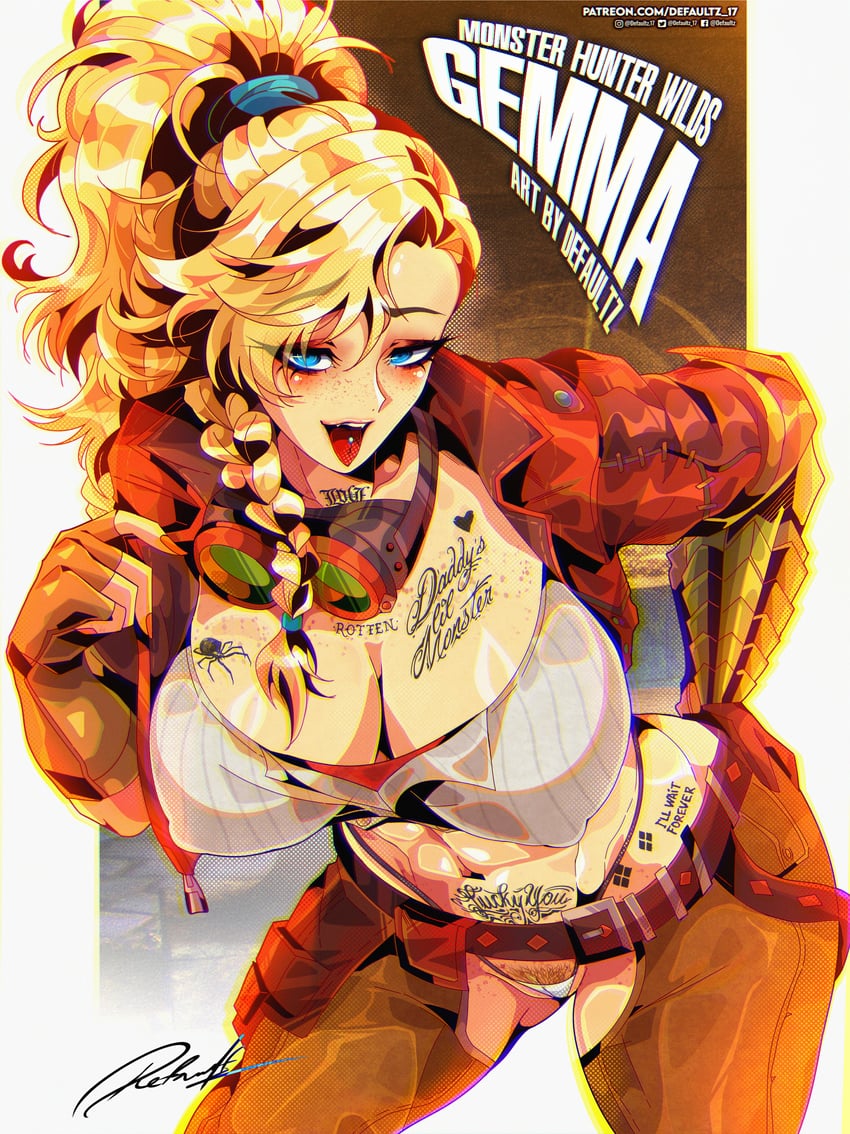 gemma (monster hunter and 1 more) drawn by defaultz