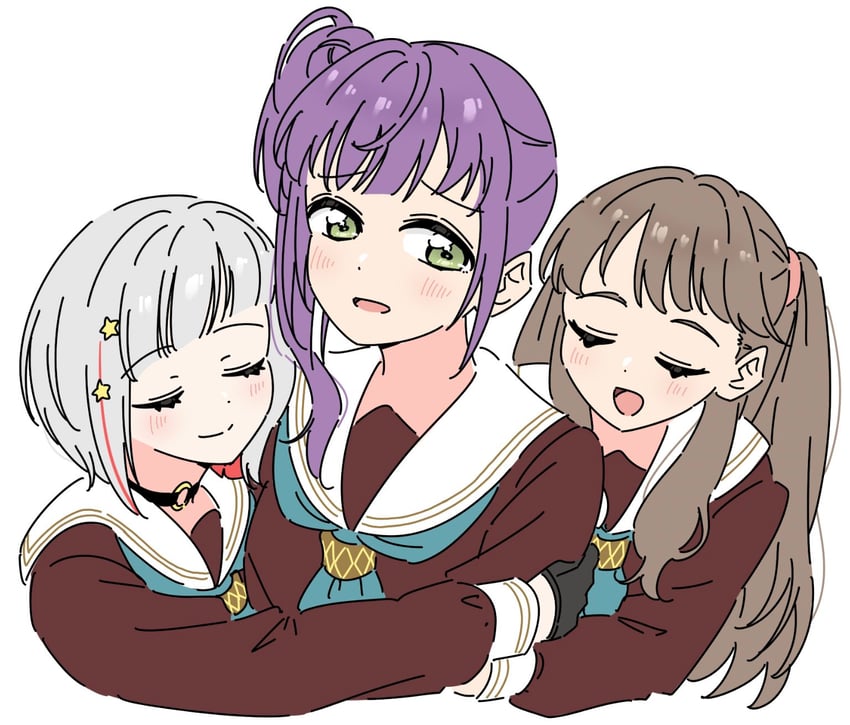 fujishima megumi, otomune kozue, and yugiri tsuzuri (love live! and 1 more) drawn by llkapital