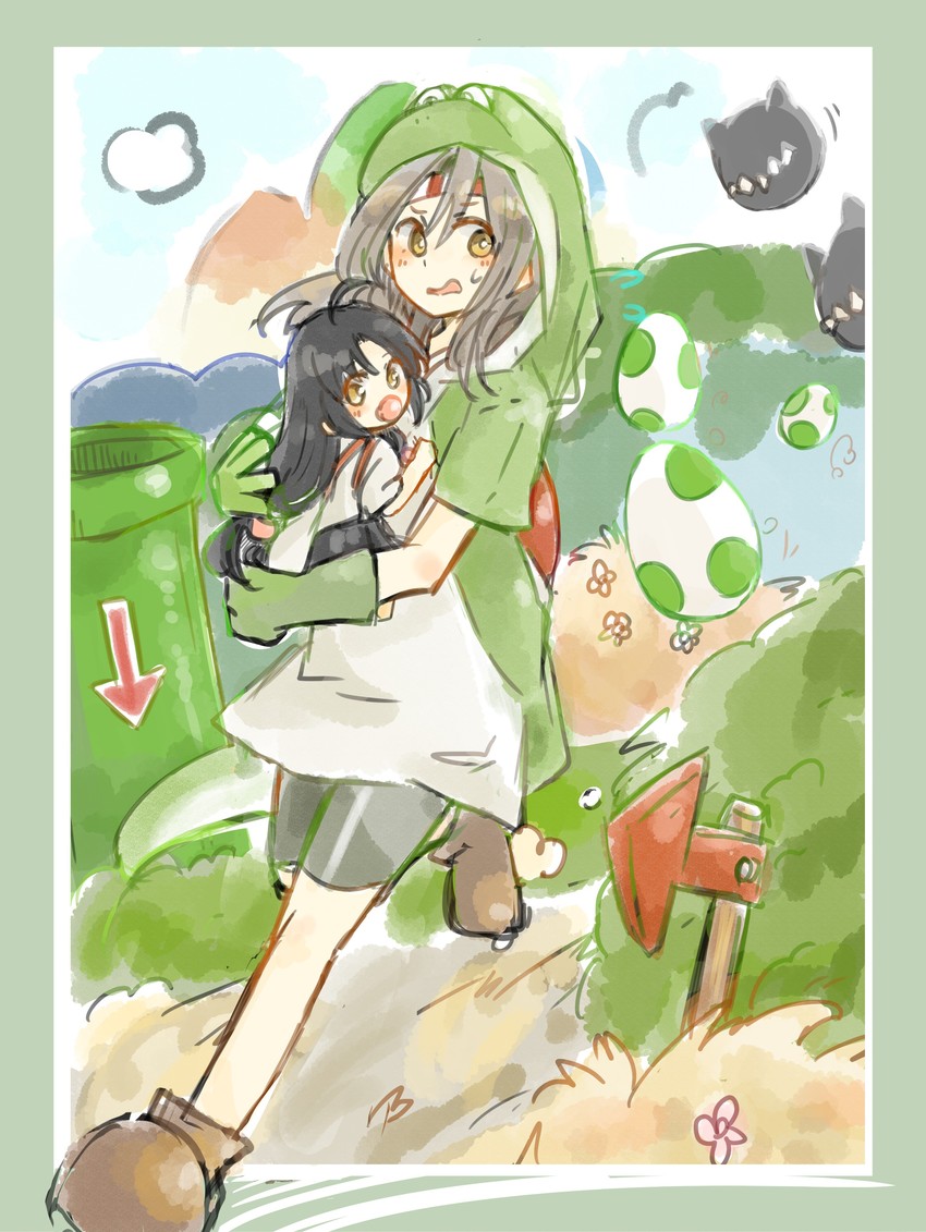 zuihou, enemy aircraft, shouhou, and yoshi (kantai collection and 2 more) drawn by hinata_hibari
