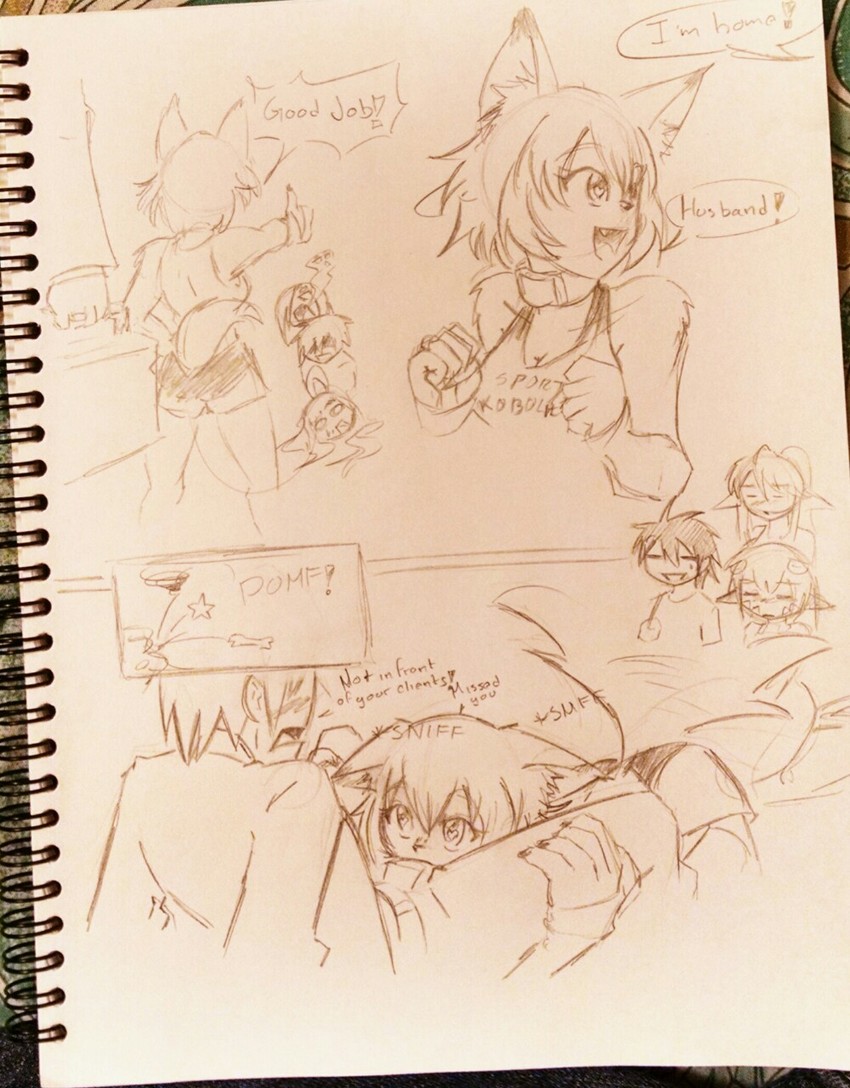miia, rachnera arachnera, centorea shianus, lala, kurusu kimihito, and 1 more (monster musume no iru nichijou)