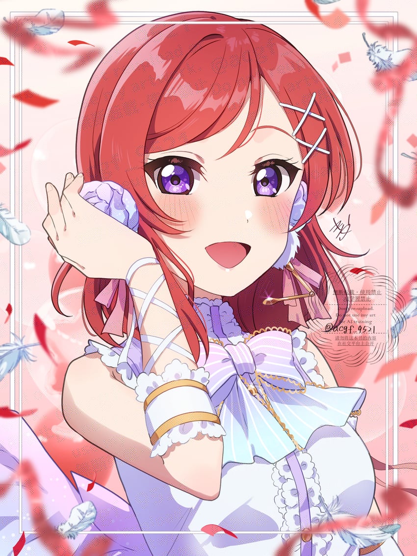 nishikino maki (love live! and 2 more) drawn by kyaku_tasu