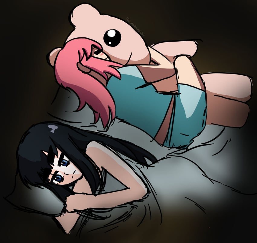 kiryuuin satsuki, jakuzure nonon, and tbh creature (kill la kill) drawn by karinakamichi