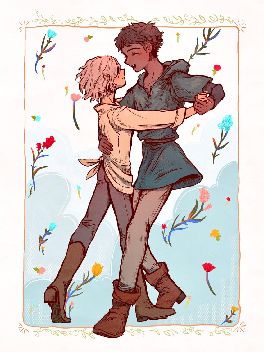 mithrun and kabru (dungeon meshi) drawn by pachix2_corgi